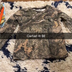 Carhartt Kids Woodland Camo Long Sleeve Tee